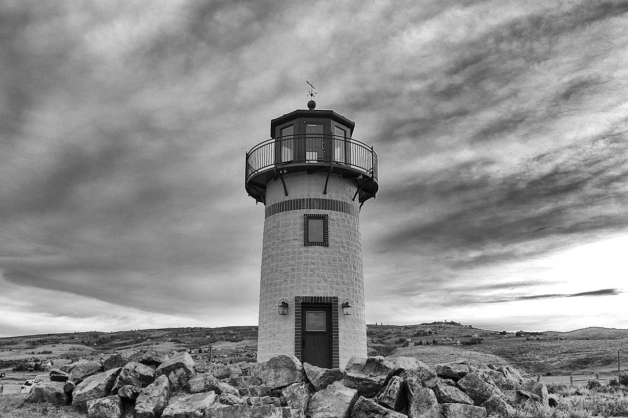 lighthouse on a cloudy day